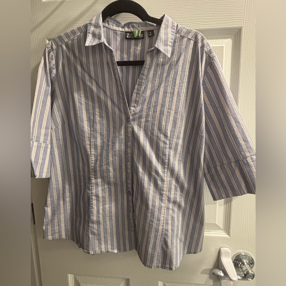 Work button down blouse